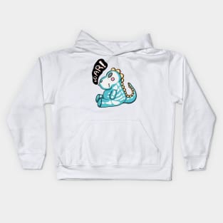 Cute dinosaur skeleton Kids Hoodie